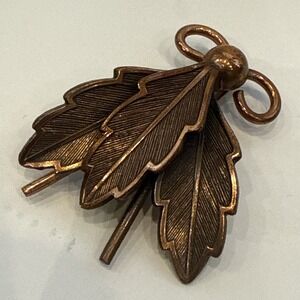 Vintage BELL Trading Post Solid COPPER Insect Bug Fly Moth‎ Brooch Pin